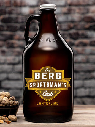 Sportsman's Club : Beer Growlers - Color Printed