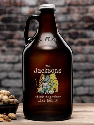 Stick Together : Beer Growlers - Color Printed