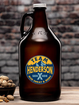 Team Side By Side : Beer Growlers - Color Printed