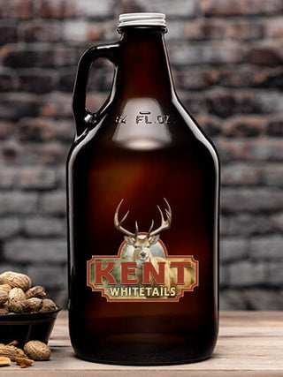Whitetails : Beer Growlers - Color Printed