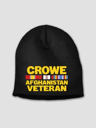 Afghanistan Veteran : Embroidered Beanies