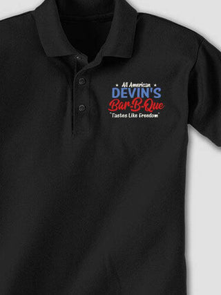 All American BBQ : Embroidered Polo Shirts