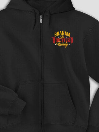 All-American Family : Embroidered Zip Hoodies