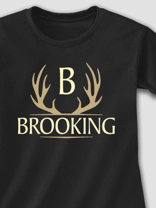 Antler Monogram : Adult Ladies Fitted T-Shirt