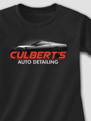 Auto Detailing : Adult Ladies Fitted T-Shirt