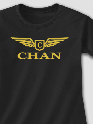 Aviation Monogram : Adult Ladies Fitted T-Shirt