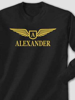 Aviation Monogram : Printed Long Sleeves