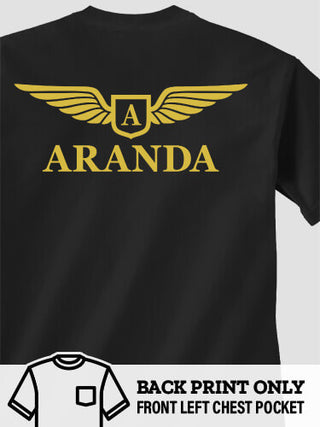 Aviation Monogram : Printed Pocket T-Shirts