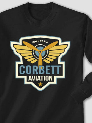 Aviation Patch : Printed Long Sleeves