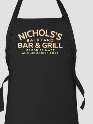 Backyard Bar and Grill : Printed Aprons