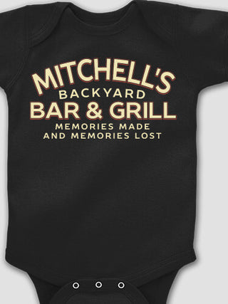 Backyard Bar and Grill : Printed Baby Bodysuits