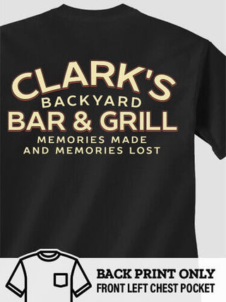 Backyard Bar and Grill : Printed Pocket T-Shirts