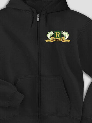 Bass Coat Of Arms : Embroidered Zip Hoodies