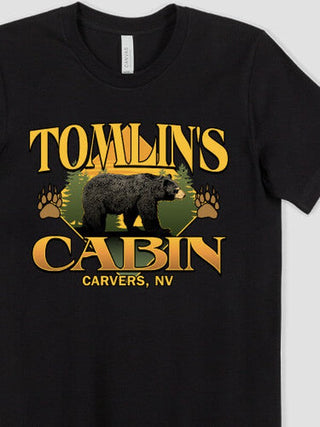 Bear Cabin : Premium Printed T-Shirts