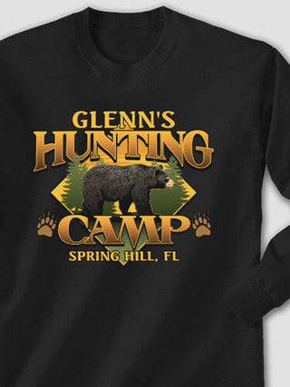 Bear Hunting Camp : Printed Long Sleeves