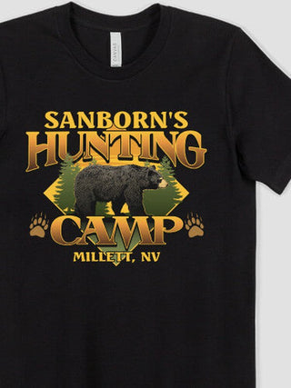 Bear Hunting Camp : Premium Printed T-Shirts