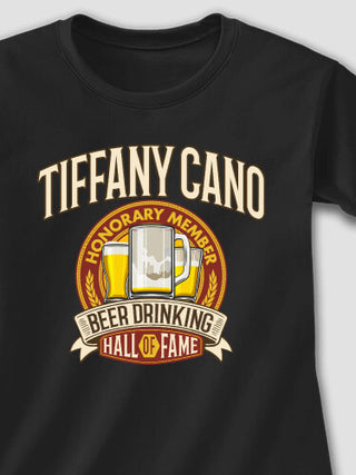 Beer Drinking Hall Of Fame : Printed T-Shirts