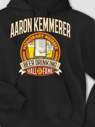 Beer Drinking Hall Of Fame : Printed Hoodies