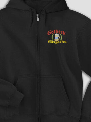 Biergarten : Embroidered Zip Hoodies