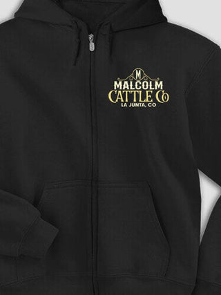 Cattle Company : Embroidered Zip Hoodies