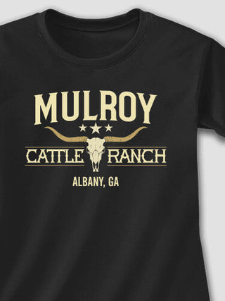 Cattle Ranch : Adult Ladies Fitted T-Shirt