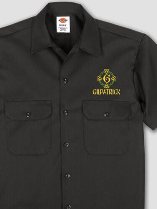 Celtic Wreath Monogram : Embroidered Work Shirts