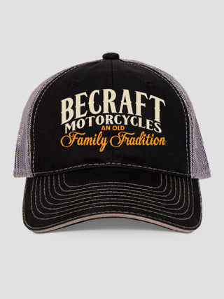 Motorcycle Family Tradition : Embroidered Trucker Hats