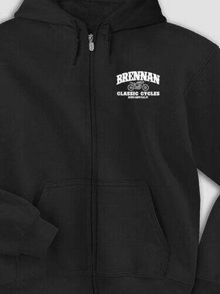 Classic Cycles : Embroidered Zip Hoodies