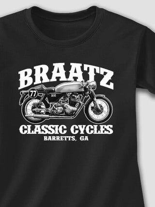 Classic Cycles : Adult Ladies Fitted T-Shirt