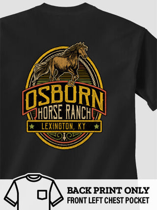 Classic Horse Ranch : Printed Pocket T-Shirts