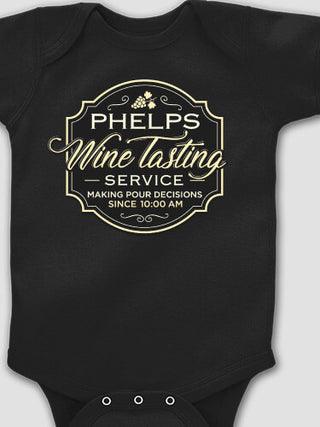 Classic Wine Tasting Services : Printed Baby Bodysuits