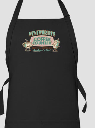 Coffee Counter : Printed Aprons
