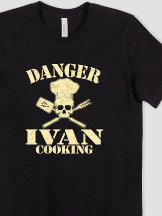 Cooking Danger : Premium Printed T-Shirts