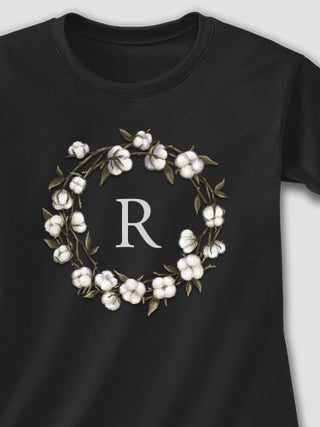 Cotton Wreath Monogram : Printed T-Shirts
