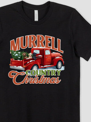 Country Christmas : Premium Printed T-Shirts