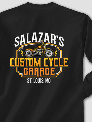 Custom Cycle Garage BP : Printed Long Sleeves