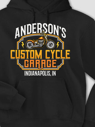 Custom Cycle Garage : Printed Hoodies