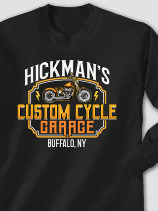Custom Cycle Garage : Printed Long Sleeves