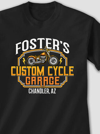 Custom Cycle Garage : Printed T-Shirts