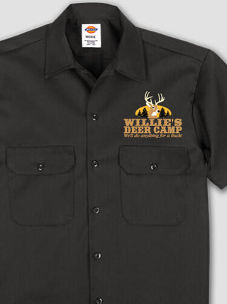 Deer Camp : Embroidered Work Shirts
