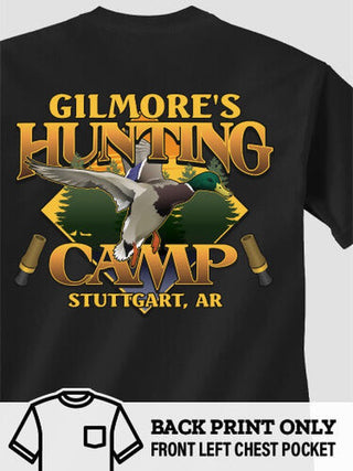 Duck Hunting Camp : Printed Pocket T-Shirts