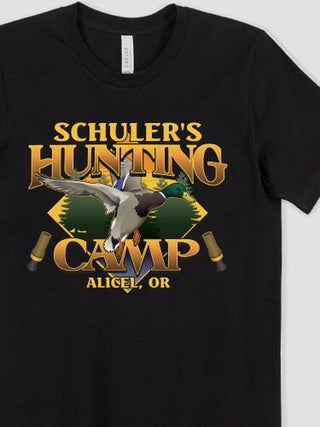 Duck Hunting Camp : Premium Printed T-Shirts