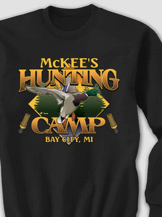 Duck Hunting Camp : Printed Sweatshirts