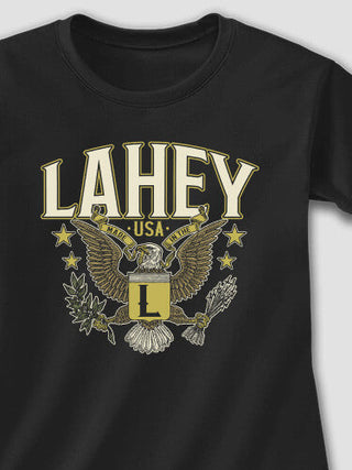Eagle Monogram : Adult Ladies Fitted T-Shirt