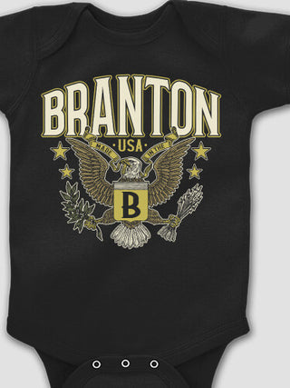 Eagle Monogram : Printed Baby Bodysuits