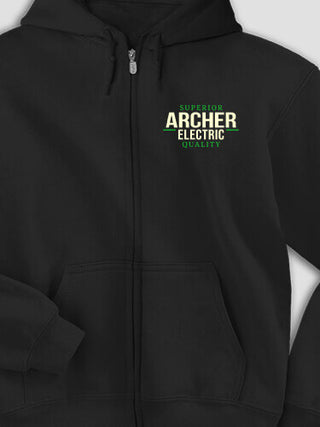 Electric : Embroidered Zip Hoodies