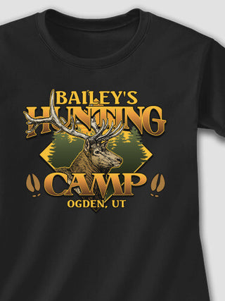 Elk Hunting Camp : Printed T-Shirts