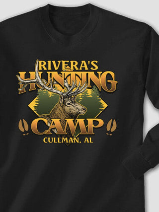 Elk Hunting Camp : Printed Long Sleeves