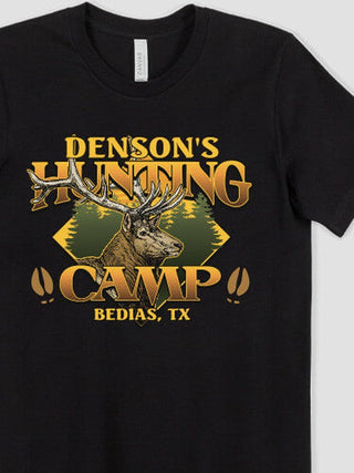 Elk Hunting Camp : Premium Printed T-Shirts