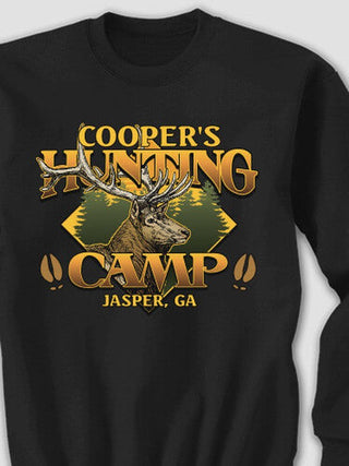 Elk Hunting Camp : Printed Sweatshirts